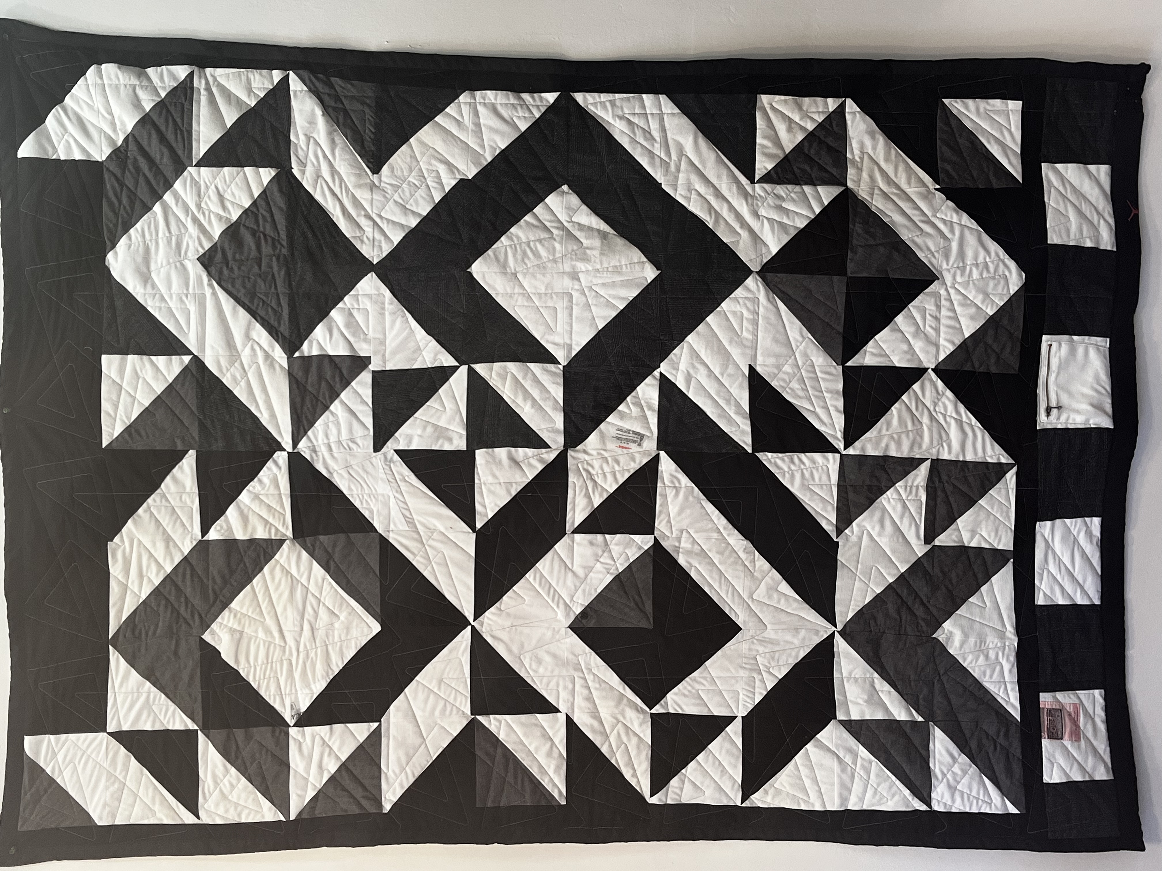 Memory quilt — finished quilt detail