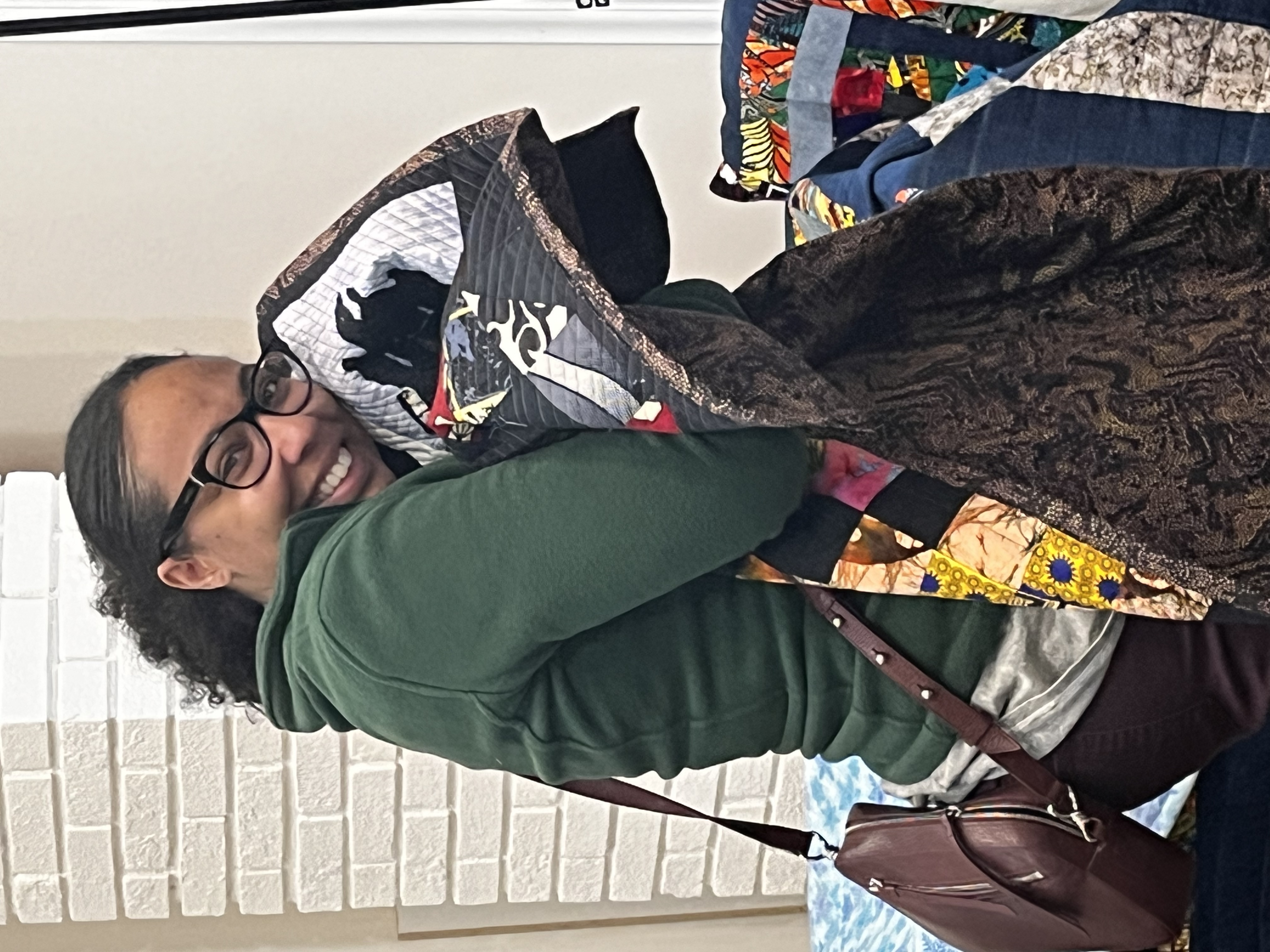 Memory quilt — finished handmade quilt with client